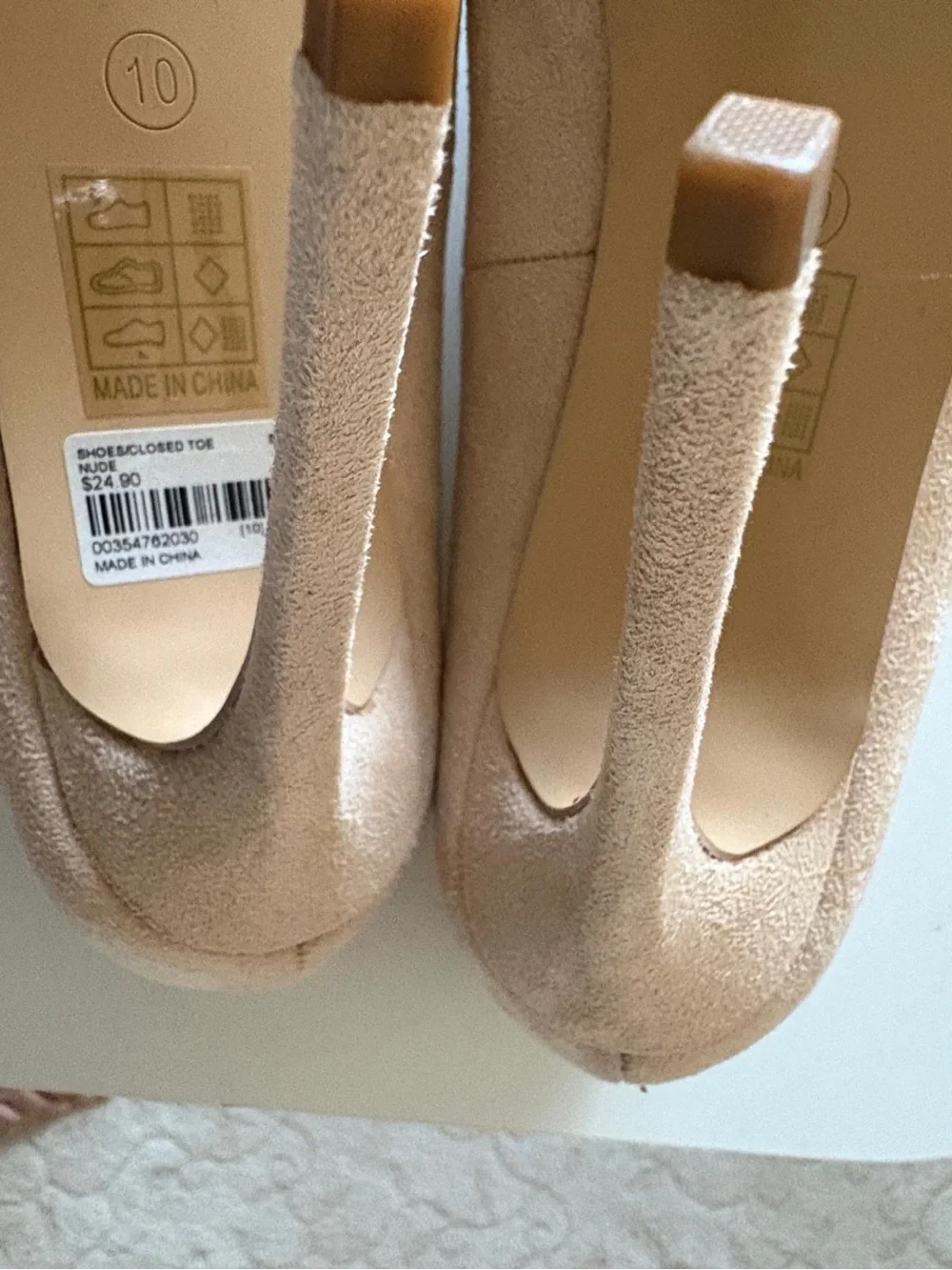 So Me Beige Pointed-Toe Pumps